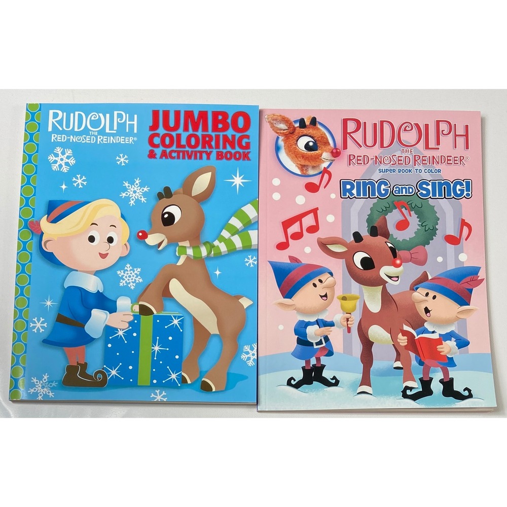 Rudolph The Red-Nosed Reindeer Jumbo Coloring Activity‎ Book & Super Book Color